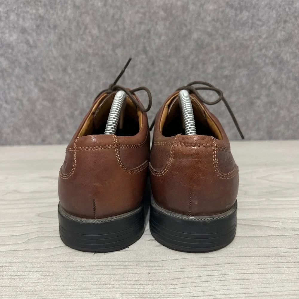 Clarks Tilden Walk Oxford Brown Leather Lace Up Mens Dress Shoes 9.5‎